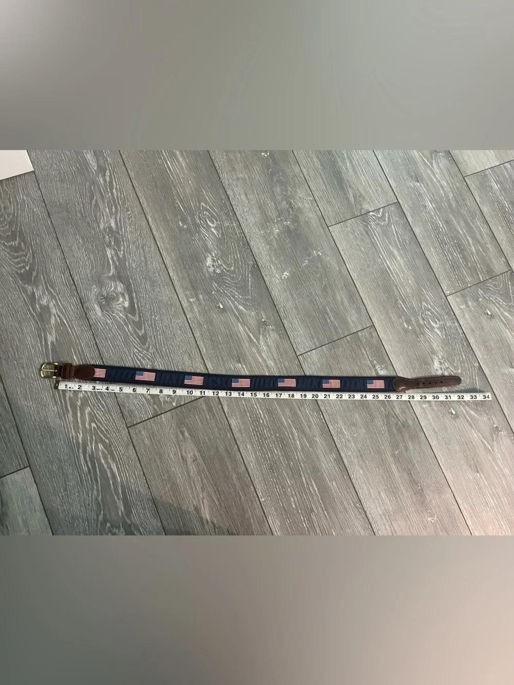 Preston American Flag Belt Boys Size 28 Preppy Made in the USA